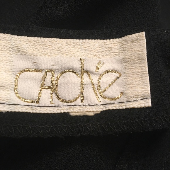 Cache like new black trousers size 2 - Picture 2 of 2